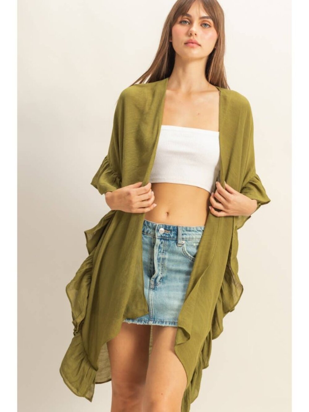 Hyfve Ruffle Edge Kimono - Picture 4 of 4